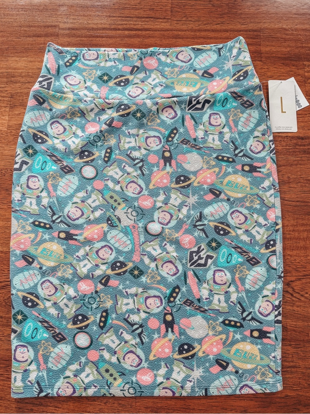 Lularoe Disney Cassie Toy Story Buzz Lightyear Pencil Skirt - L